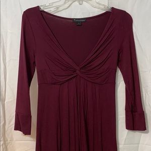 Maroon banded top
